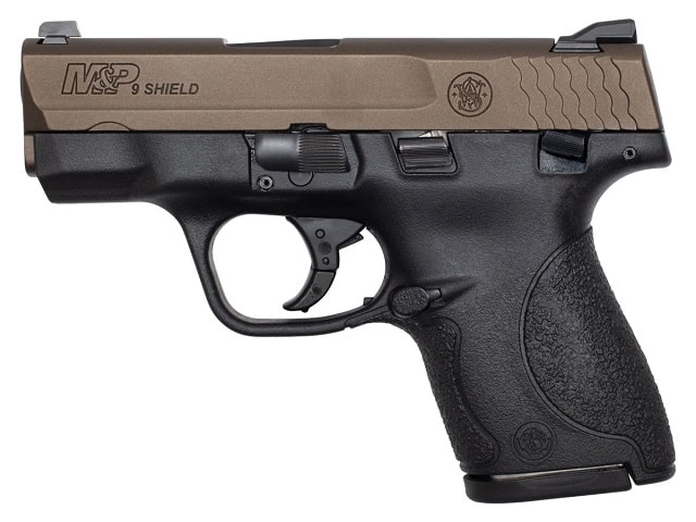 Smith & Wesson M&P Shield handgun.