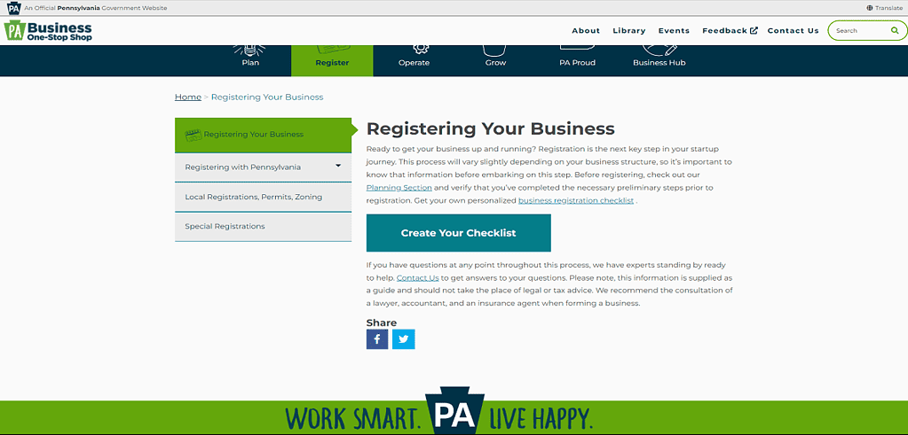 small business license pa
