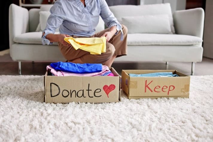 Decluttering and downsizing