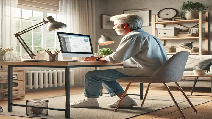 Remote jobs for seniors who work from home.