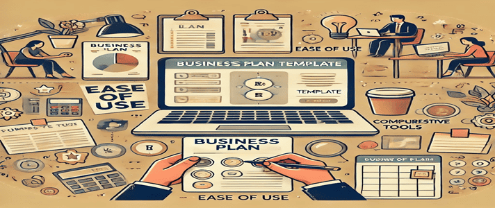 Using business plan templates and software.