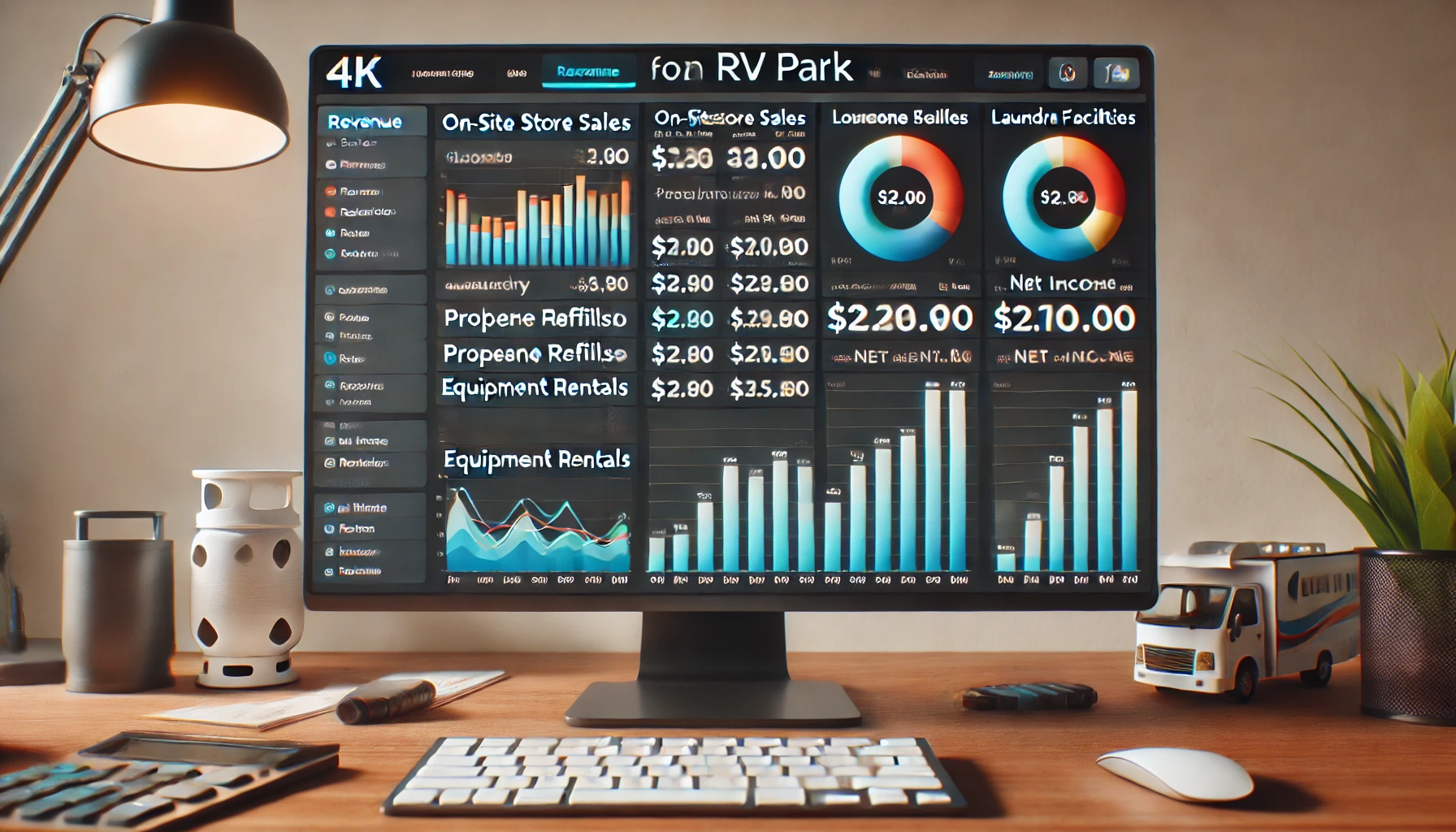 RV park financial chart