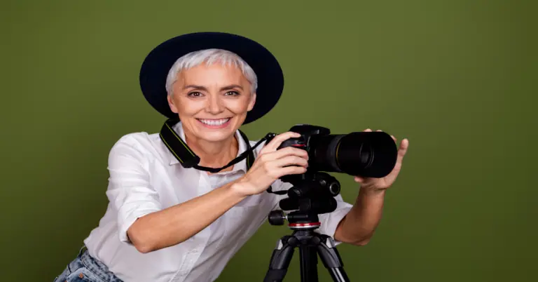 older woman photographer