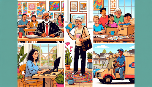 image showing different side hustles