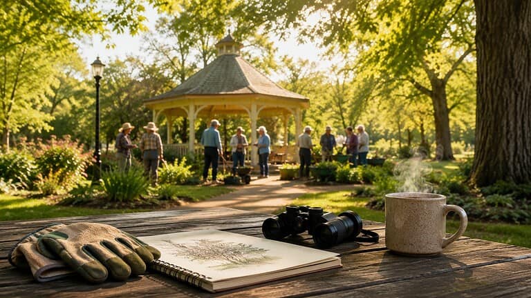 Enjoying leisure activities in the park.